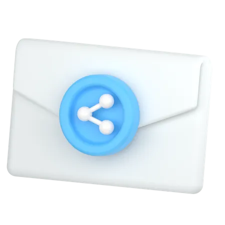 Partager un e-mail  3D Icon