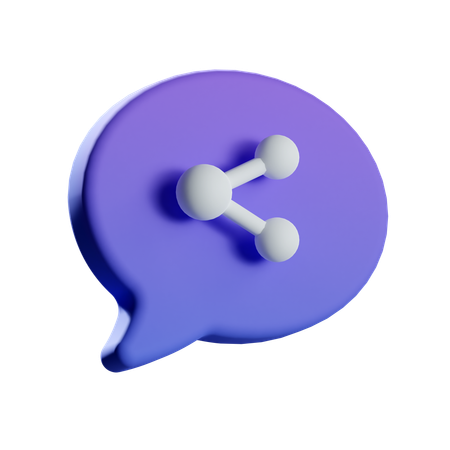 Partager une discussion  3D Icon
