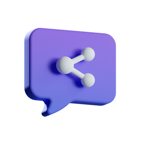 Partager une discussion  3D Icon