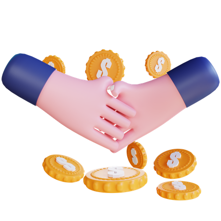 Partenariat financier  3D Icon
