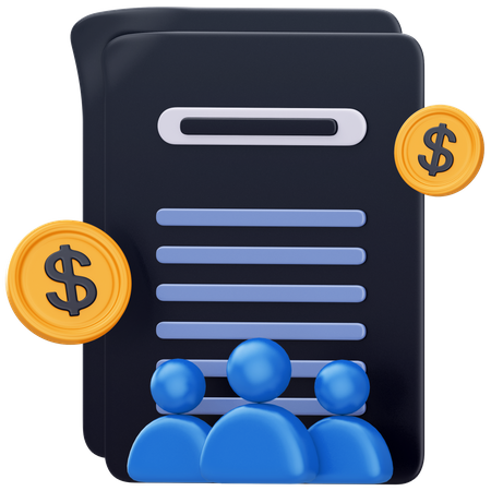 Partenariat financier  3D Icon