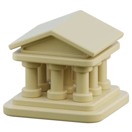 Parthenon  3D Icon