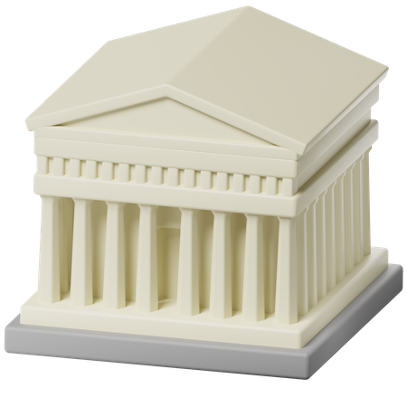 Parthenon  3D Icon