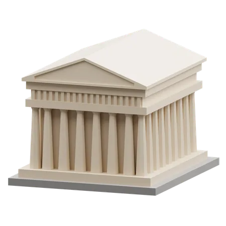 Parthenon  3D Icon