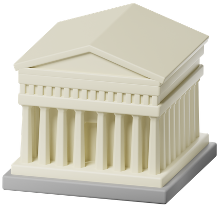 Parthénon  3D Icon