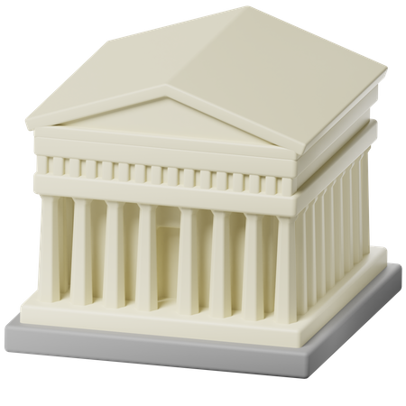 Parthenon  3D Icon