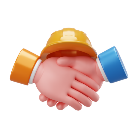 Parthnership Work  3D Icon