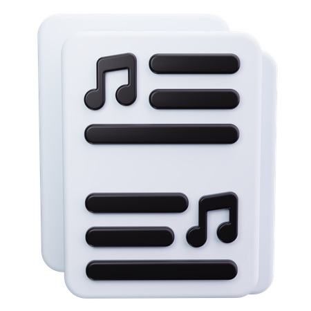 Partitura  3D Icon