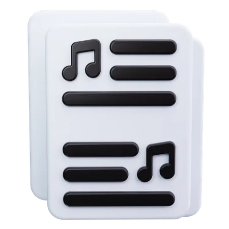 Partitura  3D Icon