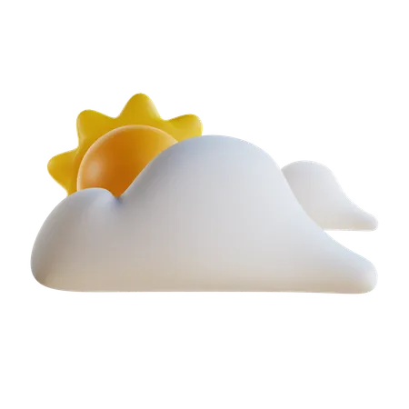 Partly Cloudy  3D Icon