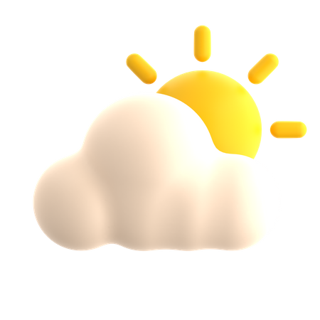 Partly Cloudy  3D Icon