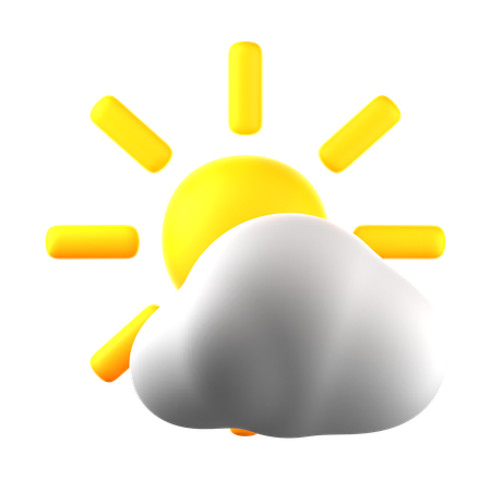 Partly cloudy  3D Icon
