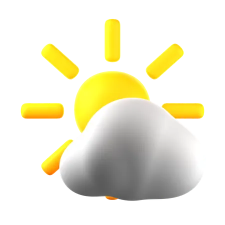 Partly cloudy  3D Icon