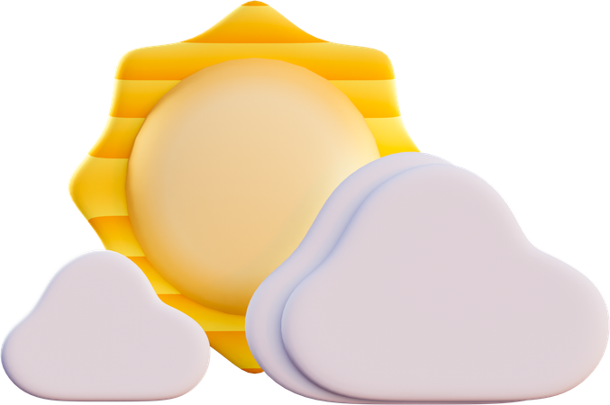Partly Cloudy  3D Icon