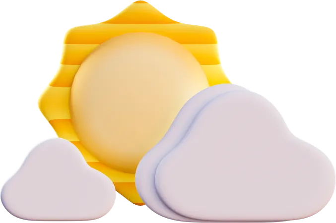 Partly Cloudy  3D Icon