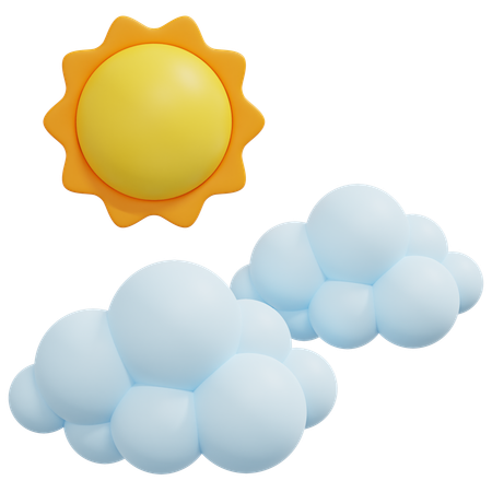 Partly Cloudy  3D Icon