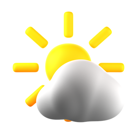 Partly cloudy  3D Icon