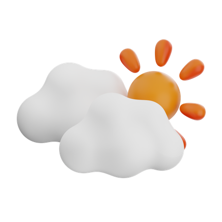 Partly Cloudy Day  3D Icon