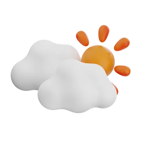 Partly Cloudy Day  3D Icon