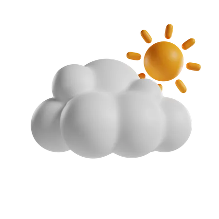 Partly Cloudy Day  3D Icon