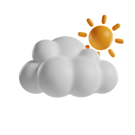 Partly Cloudy Day  3D Icon