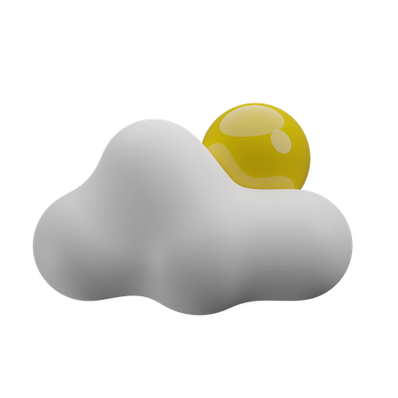 Partly Cloudy Weather 3D Icon
