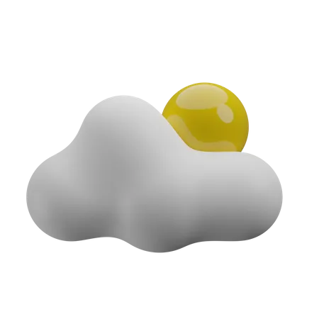 Partly Cloudy Weather 3D Icon