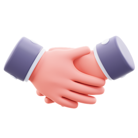 Partnership Hand Gesture  3D Icon