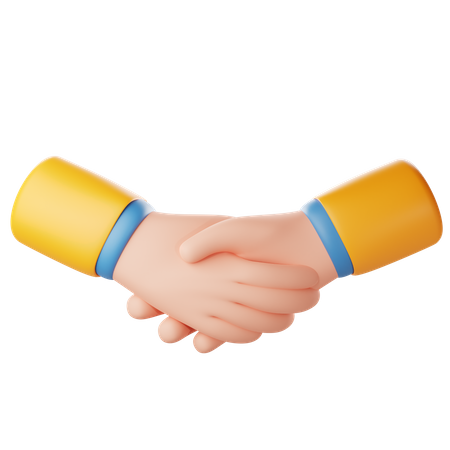 Partnership Hand Gesture  3D Icon