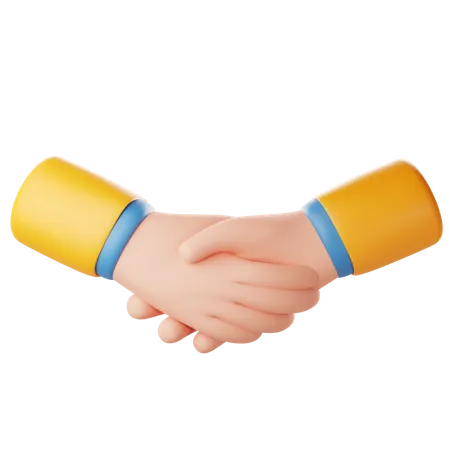 Partnership Hand Gesture  3D Icon