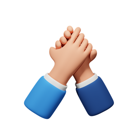 Partnership Hand Gesture  3D Icon