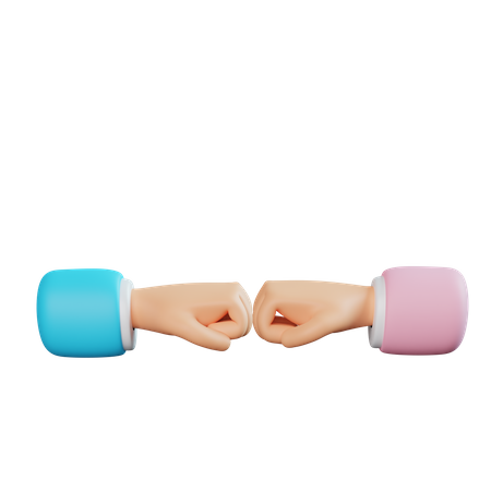 Partnership Hand Gesture  3D Icon