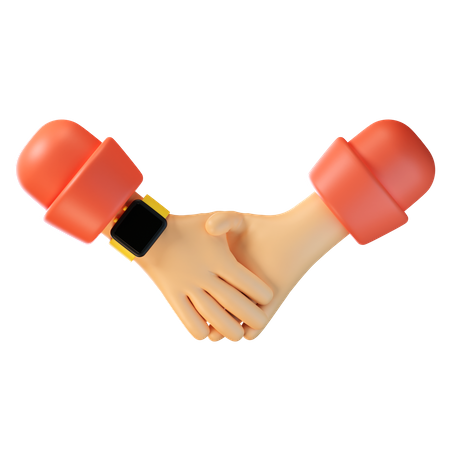 Partnership Hand Gesture  3D Icon