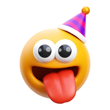 Party Emoji 3 D Render Icon Illustration 3D Icon