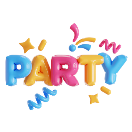 Partyballon  3D Icon