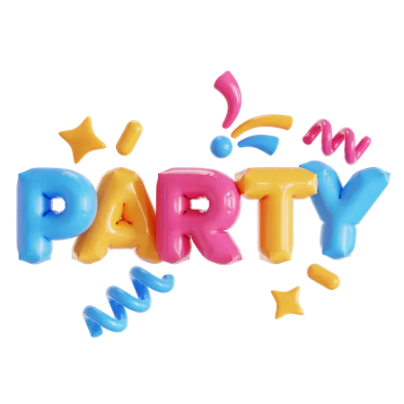 Partyballon  3D Icon