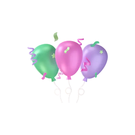 Partyballon  3D Icon