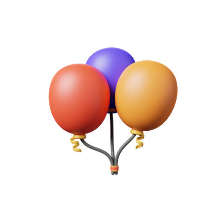 Party Balloon  3D Illustration