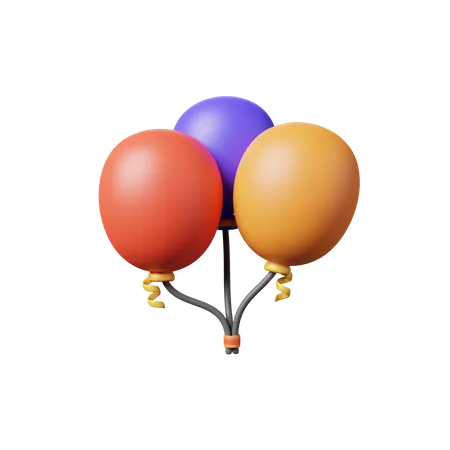 Party Balloon  3D Illustration