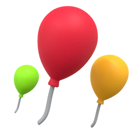 Party Balloon  3D Illustration