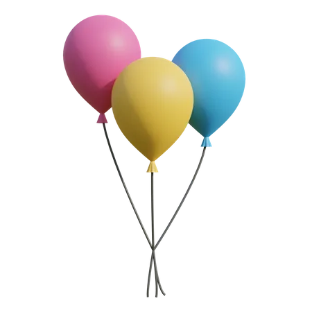 Party Balloon  3D Illustration