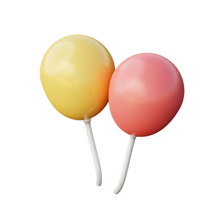 Party Balloon  3D Illustration