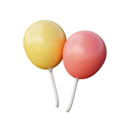 Party Balloon  3D Illustration