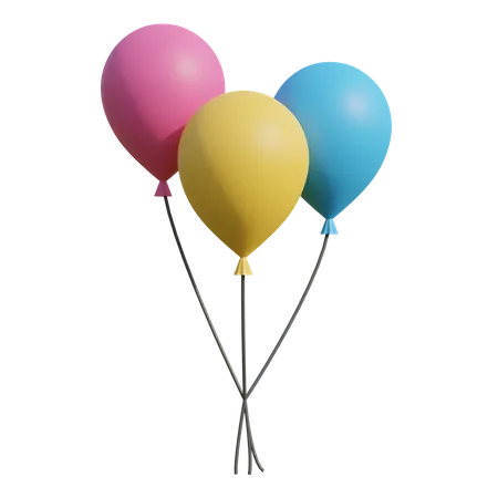Party Balloon 3D Illustration