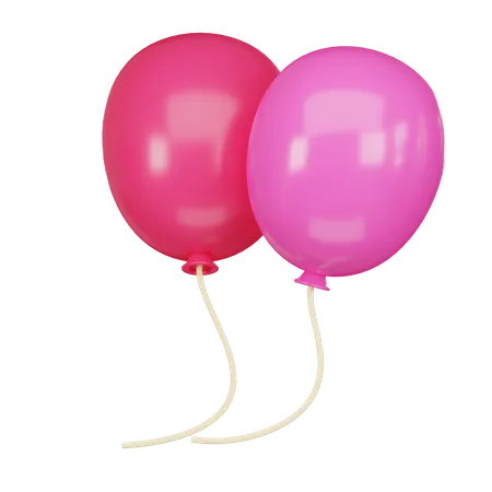 Party Balloons 3 D Icon 3D Icon
