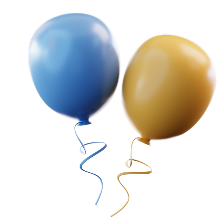 Party Balloons  3D Icon