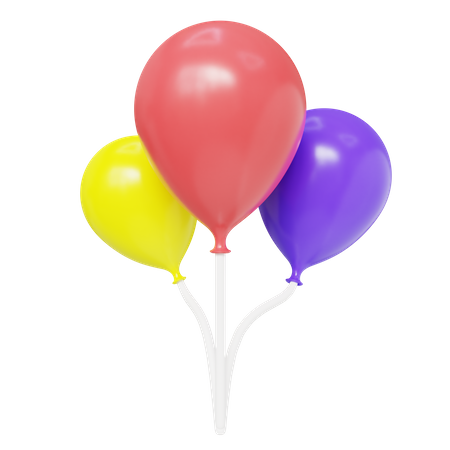 Party Balloons  3D Icon