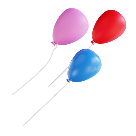 Party Balloons  3D Icon