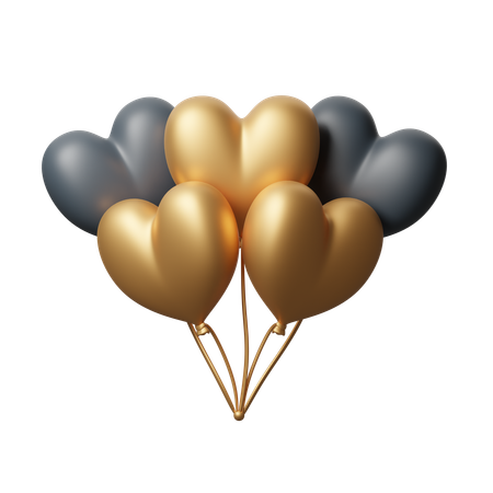 Party Balloons  3D Icon