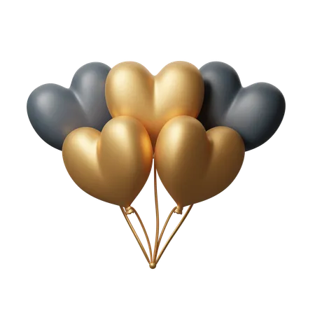 Party Balloons  3D Icon